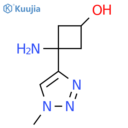 3-amino-3-(1-methyl-1H-1,2,3-triazol-4-yl)cyclobutan-1-ol structure