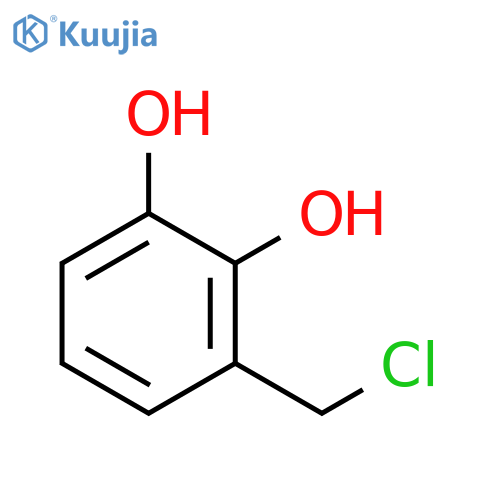 3-(chloromethyl)benzene-1,2-diol structure