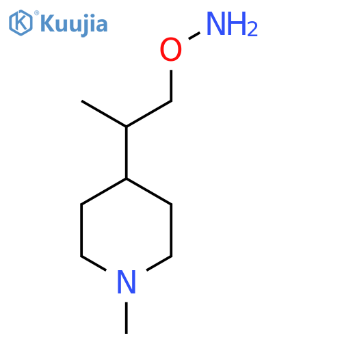 O-2-(1-methylpiperidin-4-yl)propylhydroxylamine structure