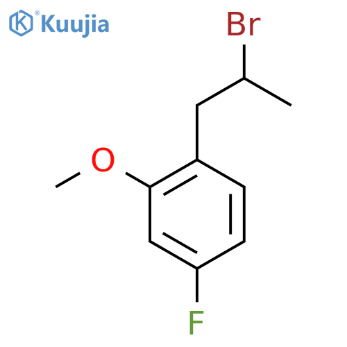 1-(2-bromopropyl)-4-fluoro-2-methoxybenzene structure