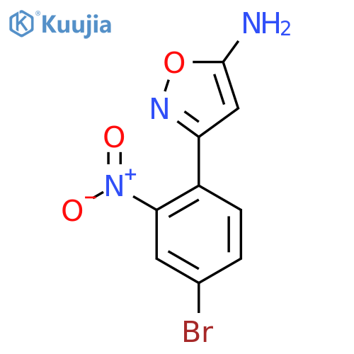 3-(4-bromo-2-nitrophenyl)-1,2-oxazol-5-amine structure