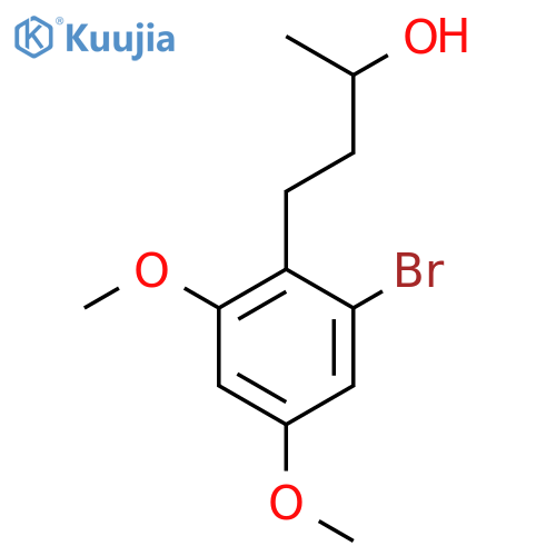 4-(2-bromo-4,6-dimethoxyphenyl)butan-2-ol structure