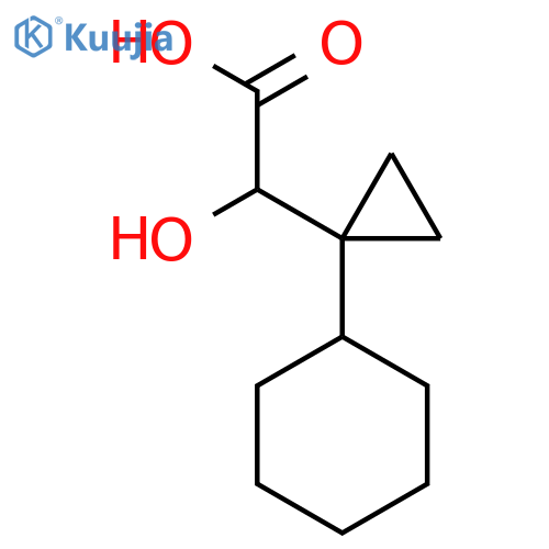2-(1-cyclohexylcyclopropyl)-2-hydroxyacetic acid structure