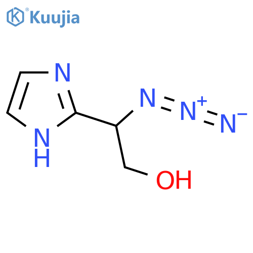 2-azido-2-(1H-imidazol-2-yl)ethan-1-ol structure
