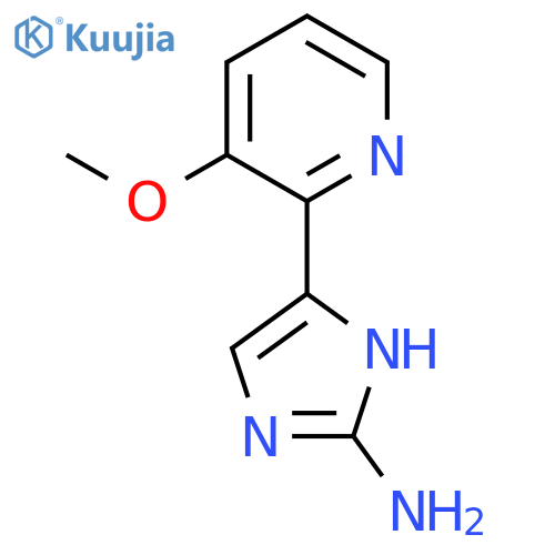 5-(3-methoxypyridin-2-yl)-1H-imidazol-2-amine structure