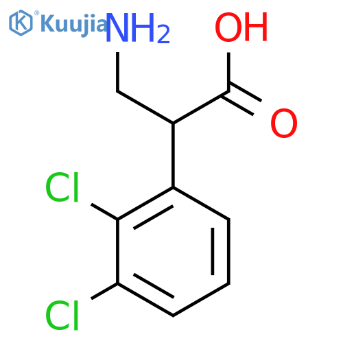 3-amino-2-(2,3-dichlorophenyl)propanoic acid structure