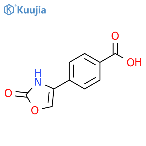 4-(2-oxo-2,3-dihydro-1,3-oxazol-4-yl)benzoic acid structure