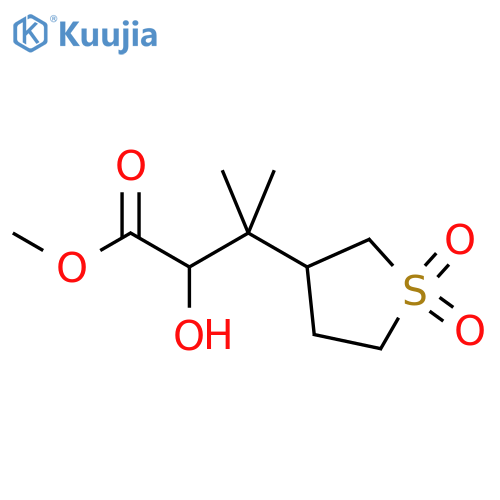 methyl 3-(1,1-dioxo-1lambda6-thiolan-3-yl)-2-hydroxy-3-methylbutanoate structure