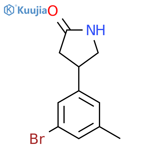 4-(3-bromo-5-methylphenyl)pyrrolidin-2-one structure