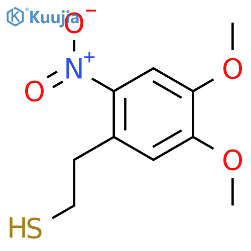 2-(4,5-dimethoxy-2-nitrophenyl)ethane-1-thiol structure