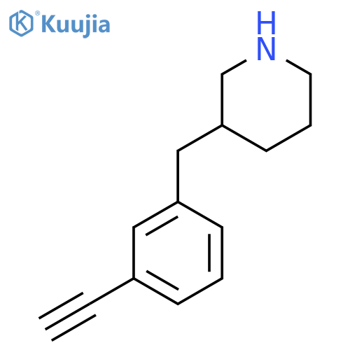 3-(3-ethynylphenyl)methylpiperidine structure