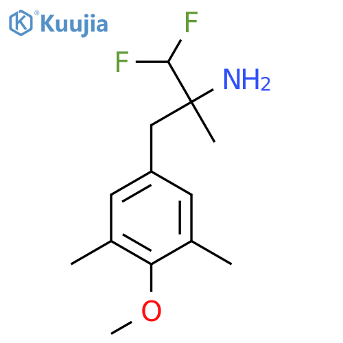 1,1-difluoro-3-(4-methoxy-3,5-dimethylphenyl)-2-methylpropan-2-amine structure