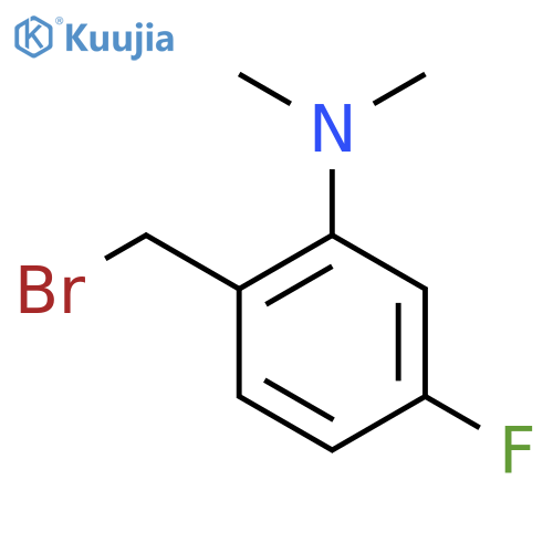 2-(bromomethyl)-5-fluoro-N,N-dimethylaniline structure