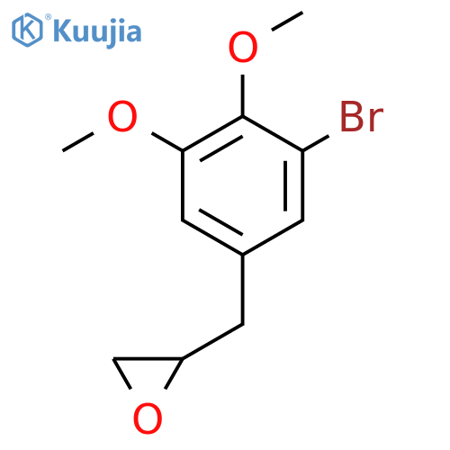 2-(3-bromo-4,5-dimethoxyphenyl)methyloxirane structure