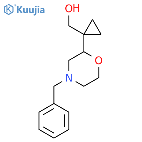 1-(4-benzylmorpholin-2-yl)cyclopropylmethanol structure