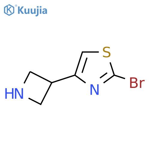 4-(Azetidin-3-yl)-2-bromo-1,3-thiazole structure
