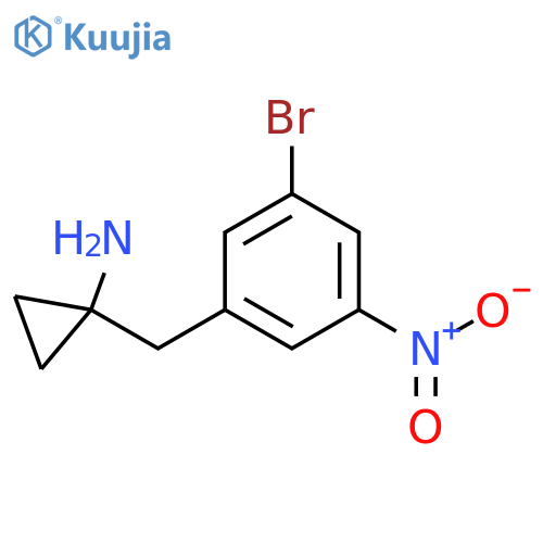 1-(3-bromo-5-nitrophenyl)methylcyclopropan-1-amine structure