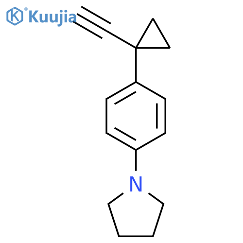 1-4-(1-ethynylcyclopropyl)phenylpyrrolidine structure