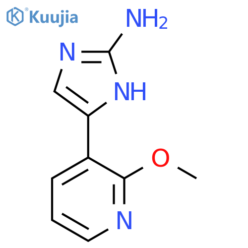 5-(2-methoxypyridin-3-yl)-1H-imidazol-2-amine structure
