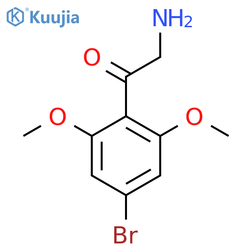 2-amino-1-(4-bromo-2,6-dimethoxyphenyl)ethan-1-one structure