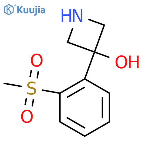 3-(2-methanesulfonylphenyl)azetidin-3-ol structure