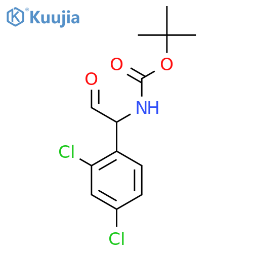 tert-butyl N-1-(2,4-dichlorophenyl)-2-oxoethylcarbamate structure