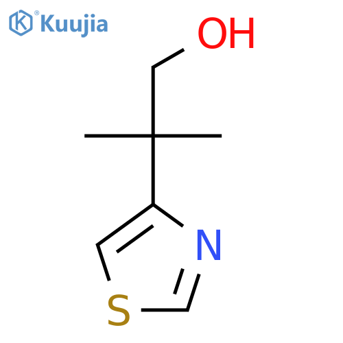 2-methyl-2-(1,3-thiazol-4-yl)propan-1-ol structure
