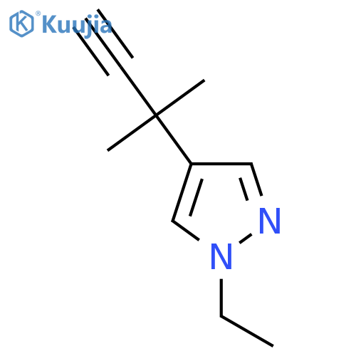1-ethyl-4-(2-methylbut-3-yn-2-yl)-1H-pyrazole structure