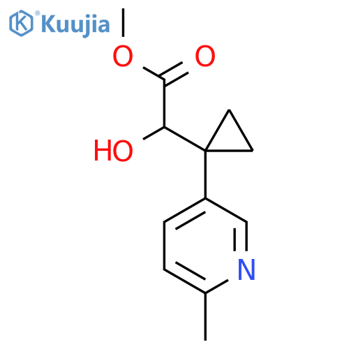 methyl 2-hydroxy-2-1-(6-methylpyridin-3-yl)cyclopropylacetate structure