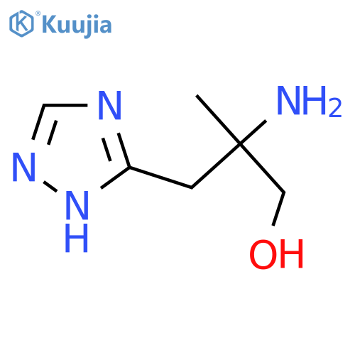 2-amino-2-methyl-3-(1H-1,2,4-triazol-3-yl)propan-1-ol structure