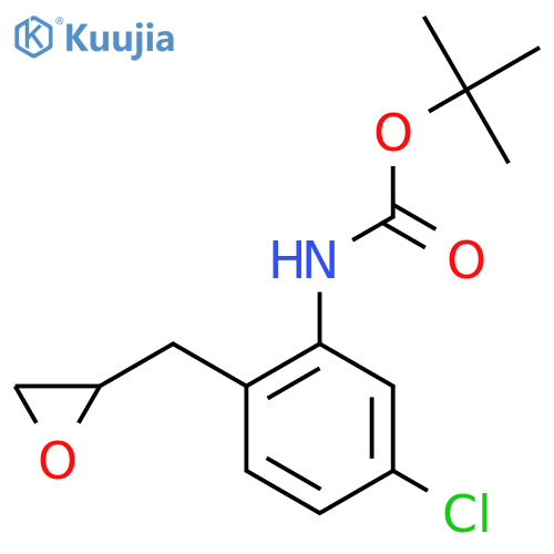 tert-butyl N-{5-chloro-2-(oxiran-2-yl)methylphenyl}carbamate structure