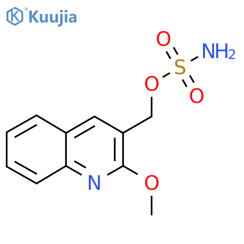 (2-methoxyquinolin-3-yl)methyl sulfamate structure
