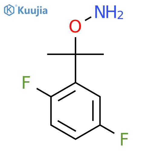 O-2-(2,5-difluorophenyl)propan-2-ylhydroxylamine structure