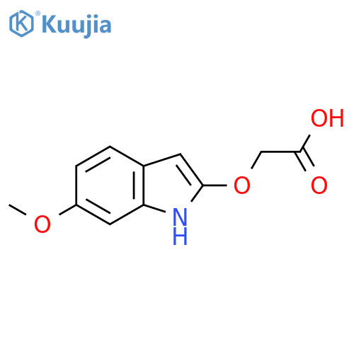 2-(6-methoxy-1H-indol-2-yl)oxyacetic acid structure