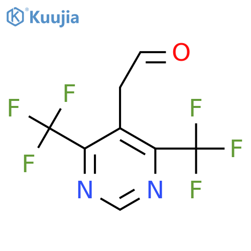 2-4,6-bis(trifluoromethyl)pyrimidin-5-ylacetaldehyde structure