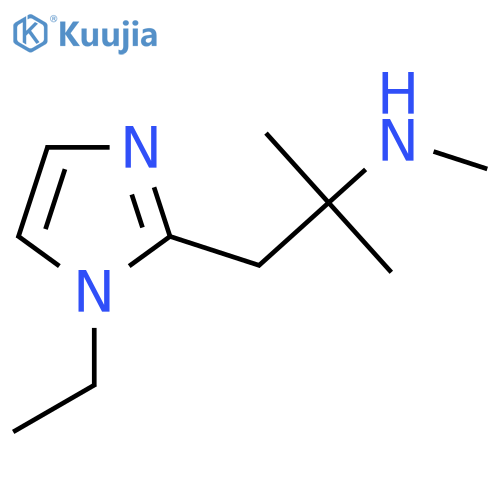 1-(1-ethyl-1H-imidazol-2-yl)-2-methylpropan-2-yl(methyl)amine structure