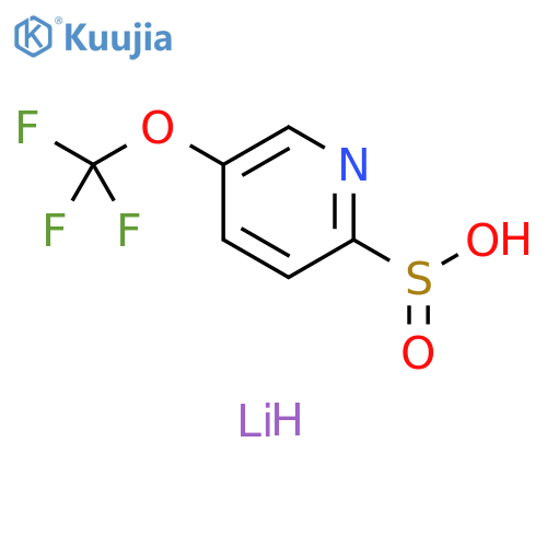 lithium(1+) ion 5-(trifluoromethoxy)pyridine-2-sulfinate structure