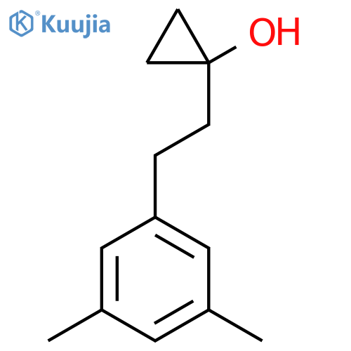 1-2-(3,5-dimethylphenyl)ethylcyclopropan-1-ol structure