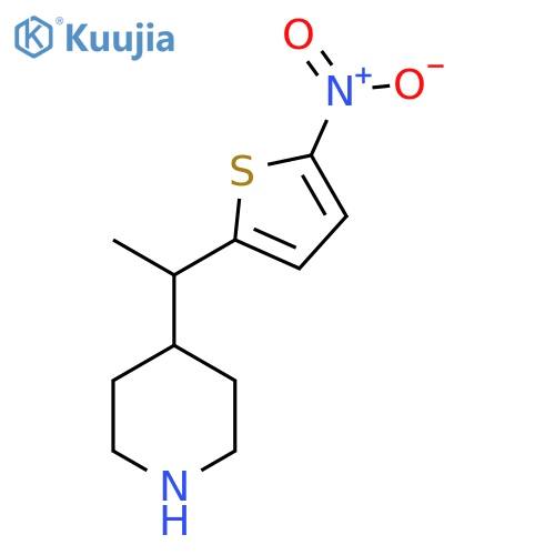 4-1-(5-nitrothiophen-2-yl)ethylpiperidine structure