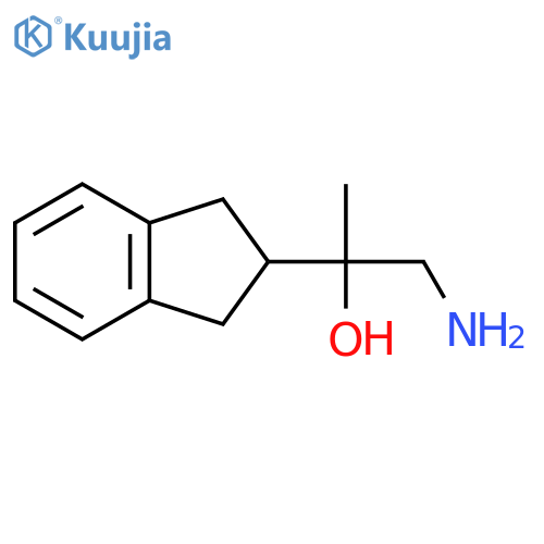 1-amino-2-(2,3-dihydro-1H-inden-2-yl)propan-2-ol structure