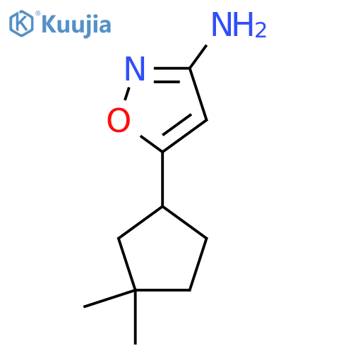 5-(3,3-dimethylcyclopentyl)-1,2-oxazol-3-amine structure