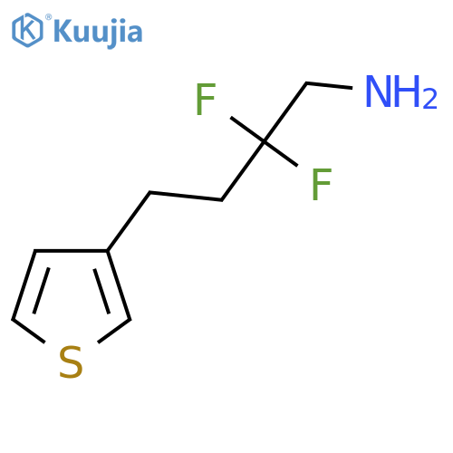 2,2-difluoro-4-(thiophen-3-yl)butan-1-amine structure
