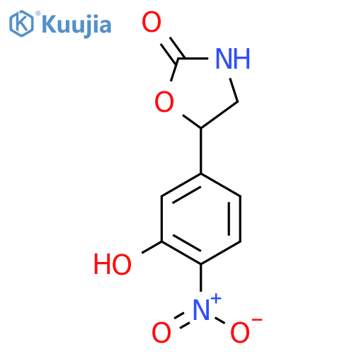 5-(3-Hydroxy-4-nitrophenyl)-1,3-oxazolidin-2-one structure