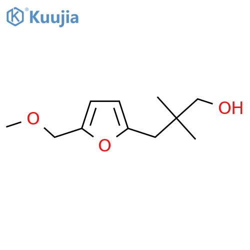 3-5-(methoxymethyl)furan-2-yl-2,2-dimethylpropan-1-ol structure