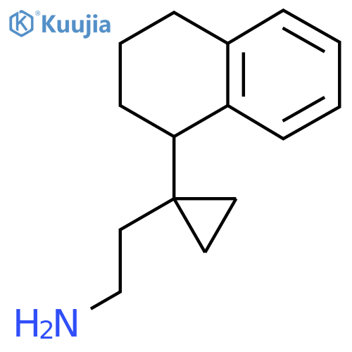 2-1-(1,2,3,4-tetrahydronaphthalen-1-yl)cyclopropylethan-1-amine structure