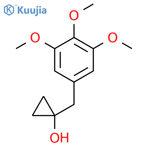 1-(3,4,5-trimethoxyphenyl)methylcyclopropan-1-ol structure