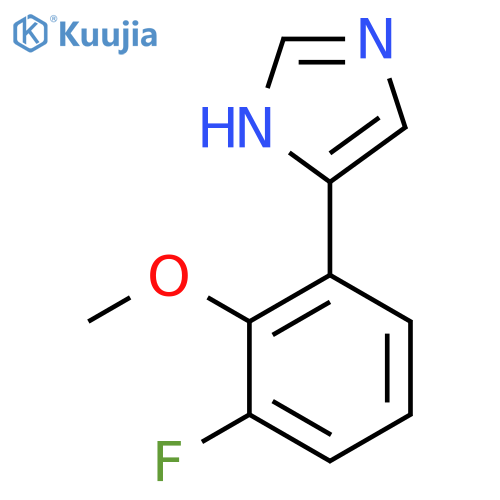 4-(3-fluoro-2-methoxyphenyl)-1H-imidazole structure
