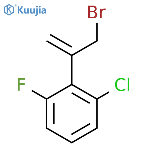 2-(3-bromoprop-1-en-2-yl)-1-chloro-3-fluorobenzene structure
