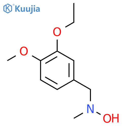 N-(3-ethoxy-4-methoxyphenyl)methyl-N-methylhydroxylamine structure