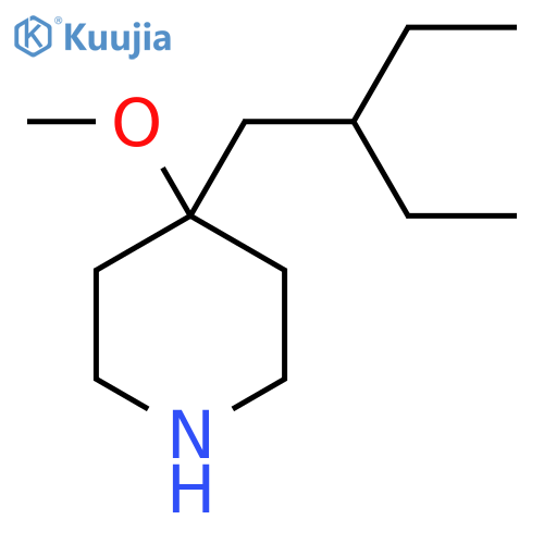 4-(2-ethylbutyl)-4-methoxypiperidine structure
